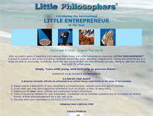 Tablet Screenshot of littlephilosophers.com